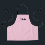 Rosa Kinder Schürze in Rosa Personalisiert mit Nam<br><div class="desc">Für Kinder, die Liebe zum Kochen!</div>