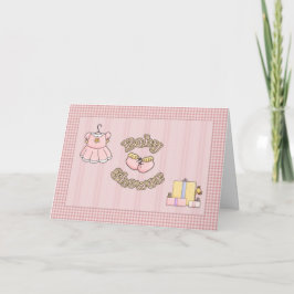 Rosa Kinderdusche Einladung