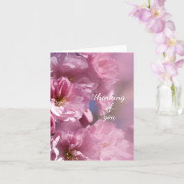 Rosa Kirschbaumblüten Frühjahrshochzeit Karte