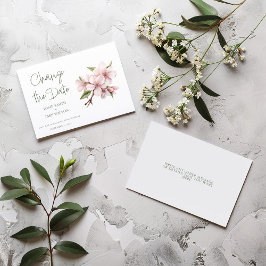 Rosa Kirschblüte Blume ändern das Datum Save The Date