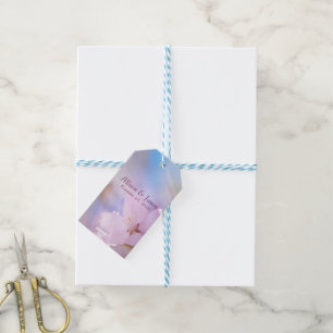 Rosa Kirschblüte Geschenkanhänger