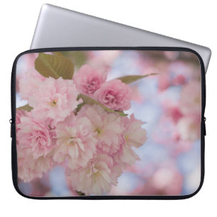 ROSA KIRSCHBLÜTE IN NAHAUFNAHME-FOTOGRAFIE LAPTOPSCHUTZHÜLLE