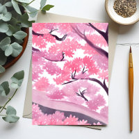 Rosa Kirschblüte | Natur Aquarell