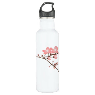 Rosa Kirschblüten-Aluminium 24oz Edelstahlflasche