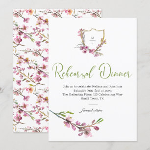 Rosa Kirschblüten Florales Probedinner
