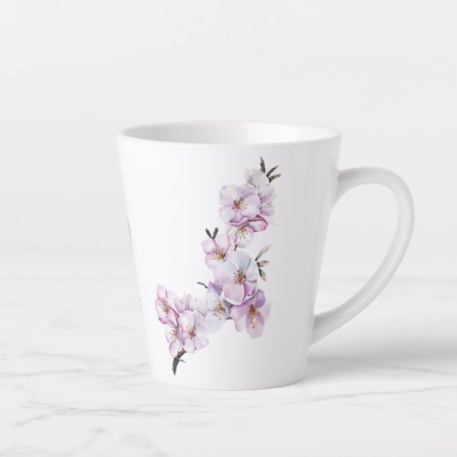 Rosa Kirschblüten Keramik Milchtasse (Rechts)