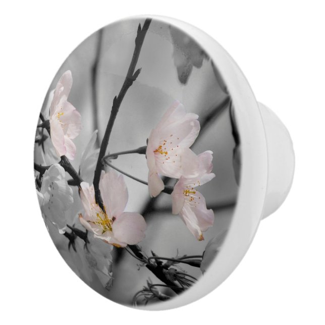 Rosa Kirschblüten Keramikknauf (Rechts)