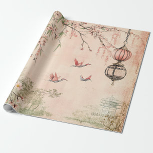 Rosa Kirschblüten-Landschaft der Ruhe (7) Geschenkpapier