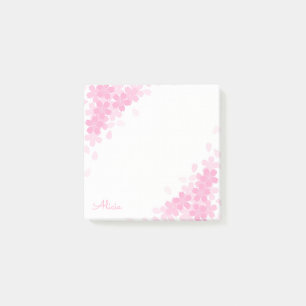 Rosa Kirschblüten-Personalisierte 3x3 Post-it-Noti Post-it Klebezettel