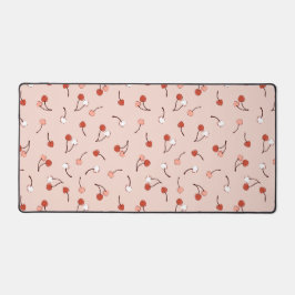 Rosa Kirschmuster niedliche ästhetische Schreibtis Schreibtischunterlage