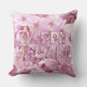 Rosa Kiry Blossom Japanisches Festival Happy Hanam Kissen