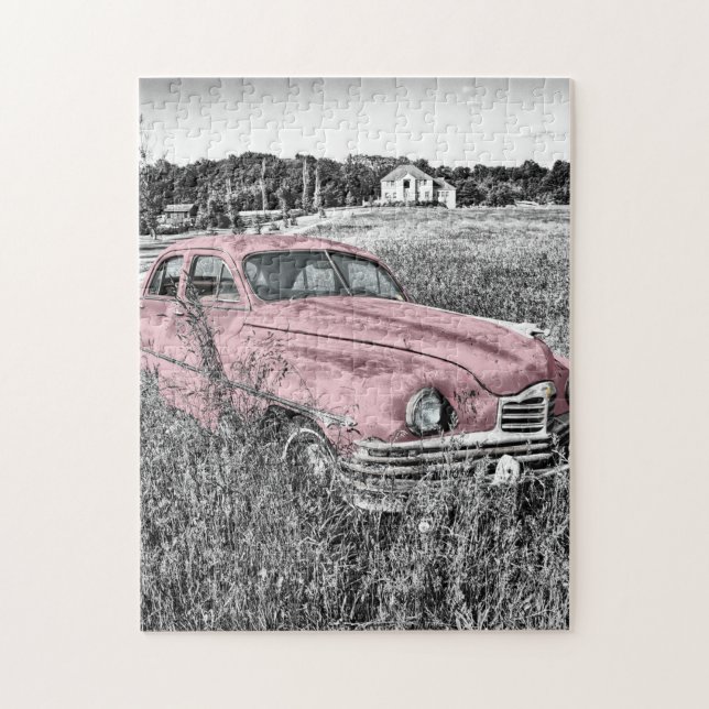 Rosa Klassiker Auto (Vertikal)