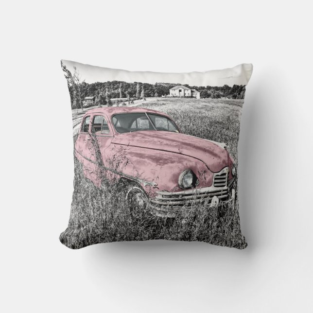 Rosa klassisches Auto Kissen (Vorderseite)