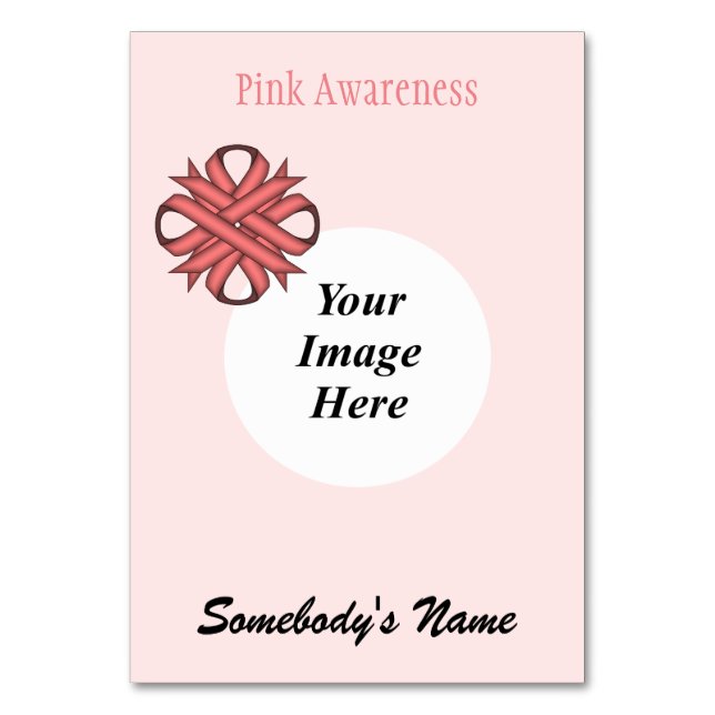 Rosa Kleber-Multifunktionsvorlage von Kenneth Yonc Tischnummer (Rückseite)