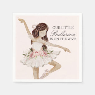 Rosa Kleine Ballerina Teller Ballett Party Dekorat Serviette
