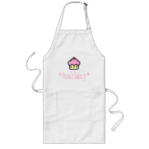 Rosa kleiner Kuchen - personalisierte Lange Schürze