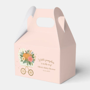 Rosa kleines Kürbismädchen-Baby-Party Geschenkschachtel