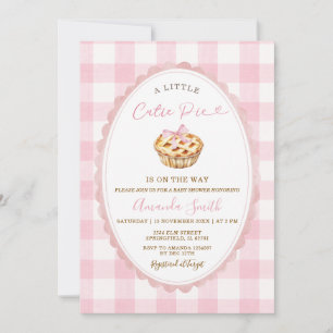 Rosa kleines süßes Mädchen-Baby-Party Einladung
