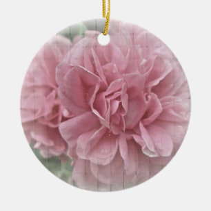 Rosa Kletterblüten in der Rose Keramik Ornament