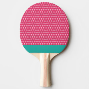 Rosa Klingeln pong Tischtennis Schläger