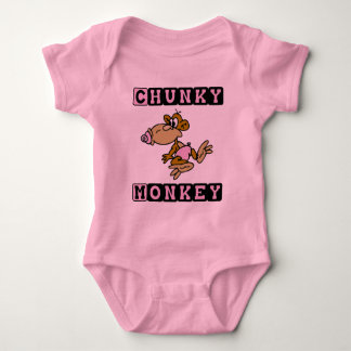 Rosa klumpiger Affe-niedliches Baby einteilig Baby Strampler