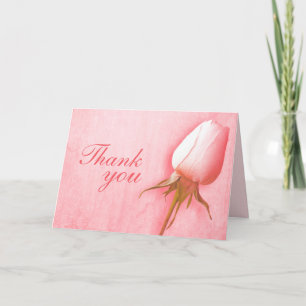 Rosa Knospe Hochzeit Dankeskarten Landschaft Dankeskarte