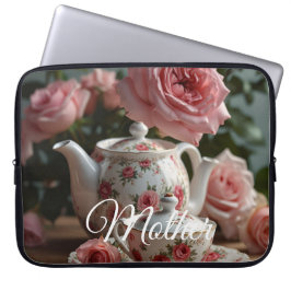 Rosa Kohlrose-Tee Laptopschutzhülle