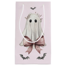 Rosa Kokette Halloween-Geister-Geschenktasche
