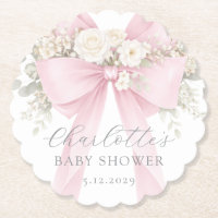 Rosa Kokette Schleife Florales Baby in Blüte Baby