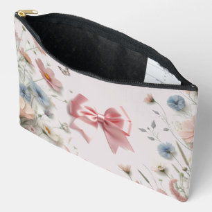 Rosa Koketten-Schleifen-Blumenmuster-Accessoire-Et Zubehörtasche