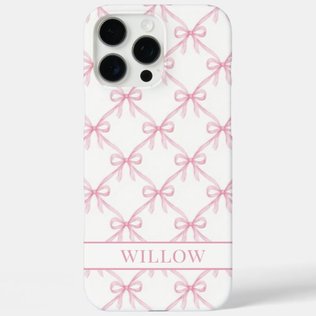 Rosa Koketten Wasserfarbenbögen iPhone 16 Pro Max Hülle (Rückseite)