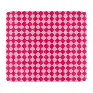 Rosa Kombination Diamantmuster von Shirley Taylor Schneidebrett