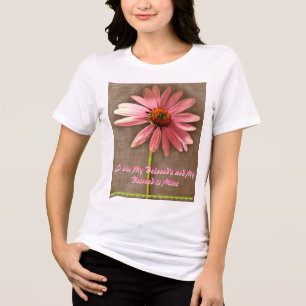 Rosa Kone-Blume - Ich bin meine Geliebte und meine Tri-Blend Shirt