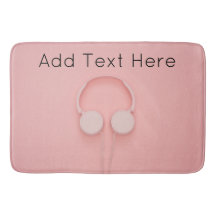 Rosa Kopfhörer mit Wickel