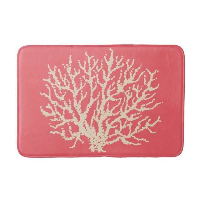 Rosa Korallenbath Mat Rug Badezimmer Dekoration Badematte (Vorderseite)