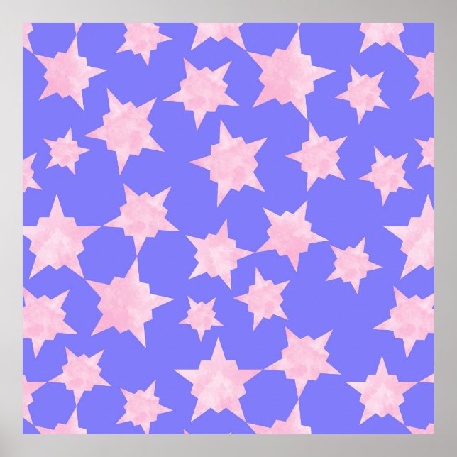 Rosa kosmischer Ausbruch Poster (Vorne)