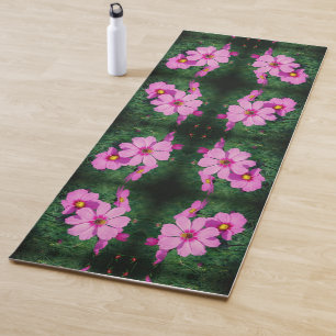 Rosa Kosmos-Blume Abstrakt Yogamatte