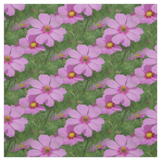 Rosa Kosmos Blume Natur Blumenmuster Stoff (Muster)