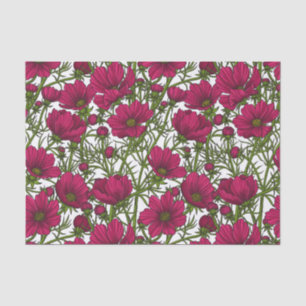 Rosa Kosmos-Blume Seidenpapier