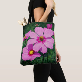 Rosa Kosmos-Blume Tasche