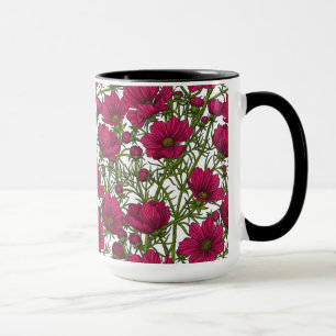 Rosa Kosmos-Blume Tasse
