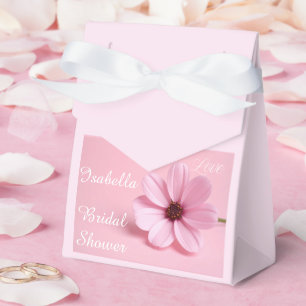Rosa Kosmos-Blumen-Script-Junggesellinnen-Abschied Geschenkschachtel