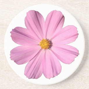 Rosa Kosmos Getränkeuntersetzer