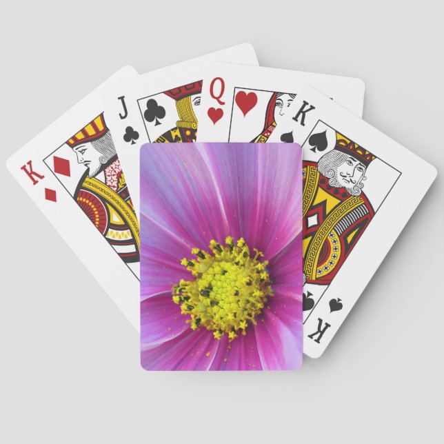 Rosa Kosmos Spielkarten (Rückseite)