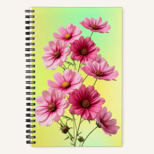 Rosa Kosmosblumen-23456 Notizbuch
