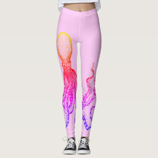 Rosa Kraken-Leggings Leggings