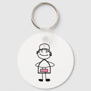 rosa Krankenschwester Schlüsselanhänger