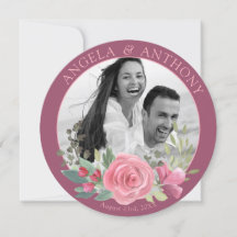 Rosa-Kranz-Foto Hochzeit Speichern Sie das Datum