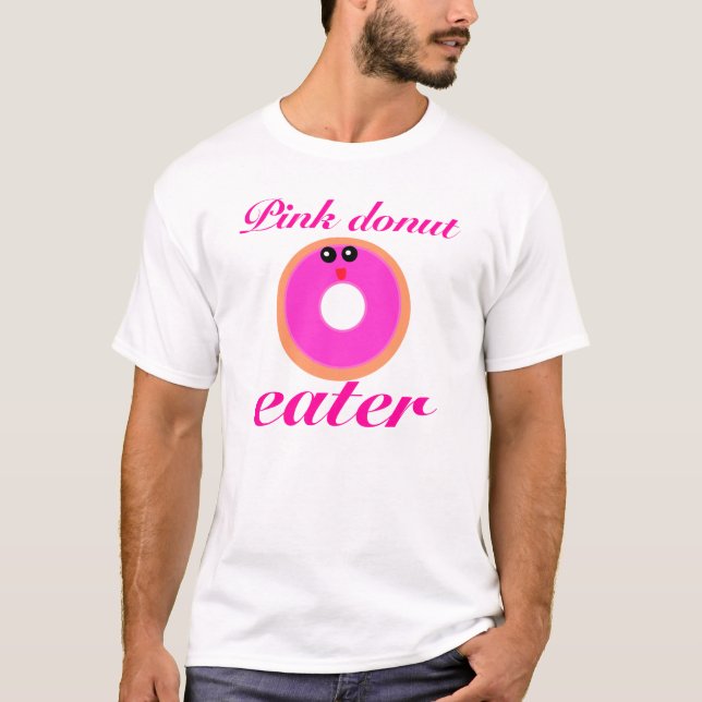 rosa Krapfen T-Shirt (Vorderseite)