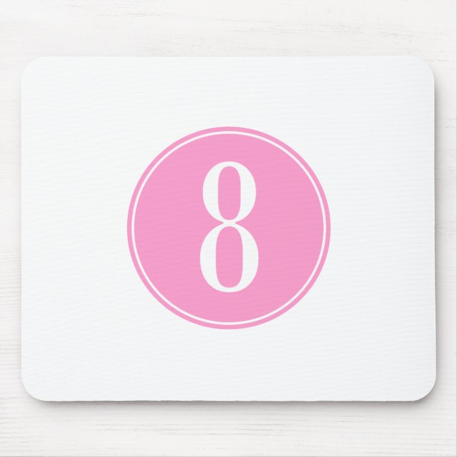 Rosa Kreis #8 Mousepad (Vorne)